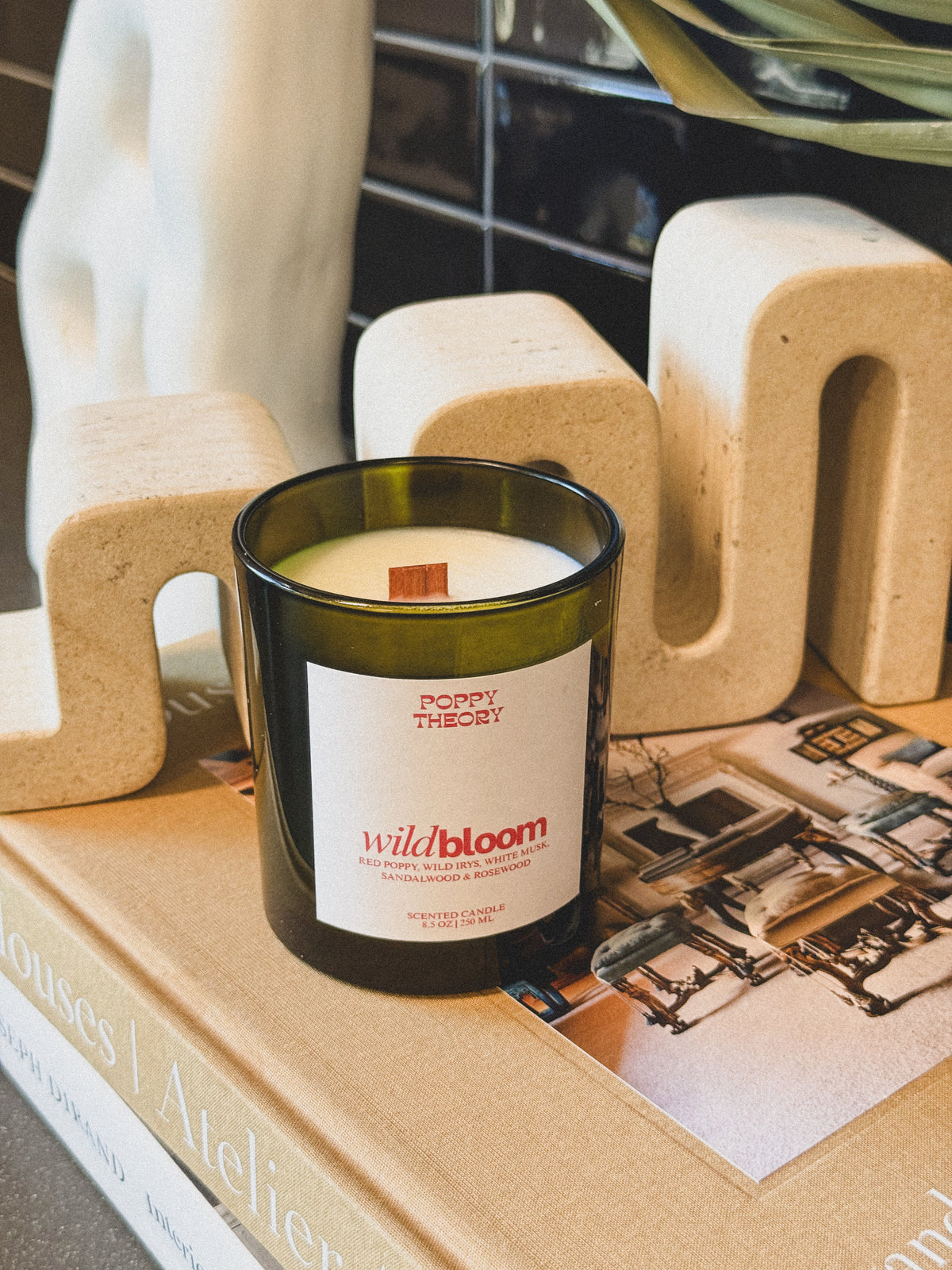 Wild Bloom Candle | Red Poppy, Wild Irys & Rosewood