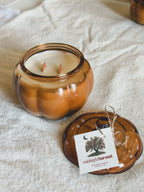 Midnight Harvest Pumpkin Candle | Autumn Apple, Red Mahogany Woods & Peppercorn